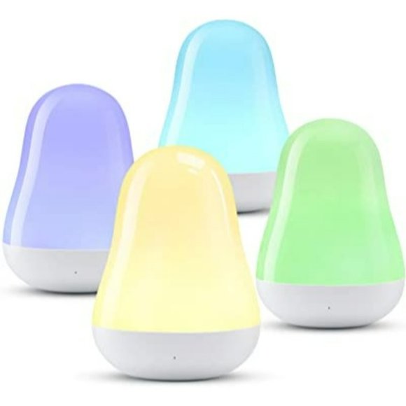 Unbranded Other - 4-Pack Kids Baby LED Night Lights Multicolor New In Box